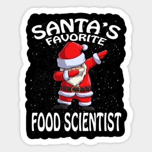 Santas Favorite Food Scientist Christmas Sticker